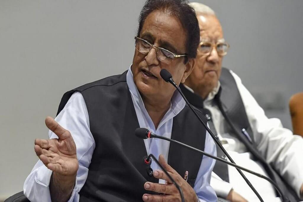 bjp-neta-azam-khan-naresh-agrawal-hazaratganj-jute-saaf