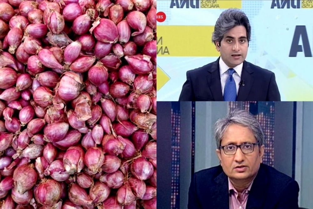 Biased Media की जय हो  ! NDTV – 100, ZEE NEWS – 30, बाजार में 60 का प्याज़