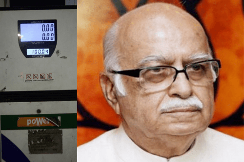 आडवानी जी ने सोचा था पेट्रोल से पहले मैं 100 का होऊंगा, मोदी ने वो भी नहीं होने दिया