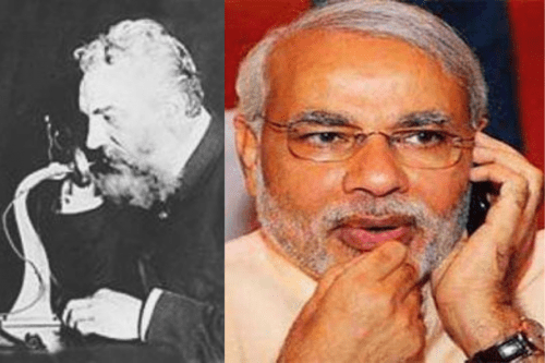 मोदीजी ने ये नहीं बताया की जब ग्राहम बेल ने फोन बनाया था तो दूसरी तरफ वही थे