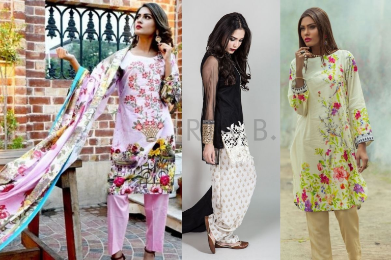 Pakistani Lawn Suits Summer Collection 2021 | Lawn Suit Designs