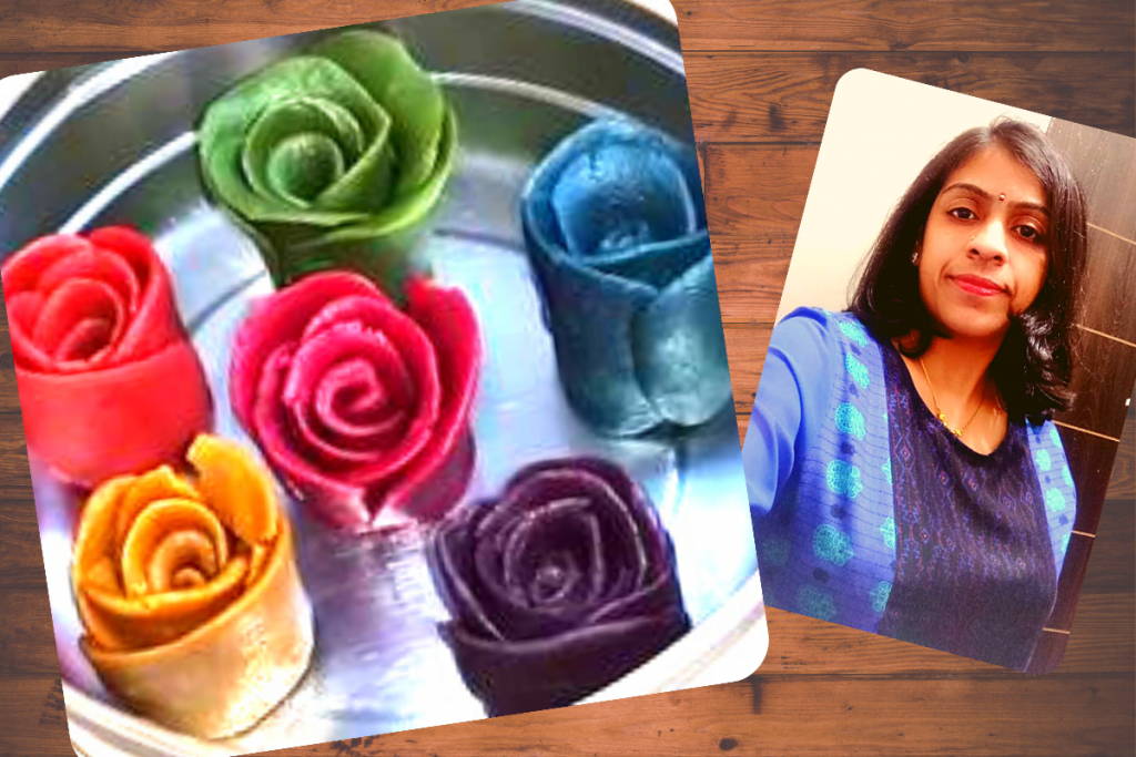 Colorful Eggless Parley G Rose Flower Recipe for Cake Decoration by Pooja (2)