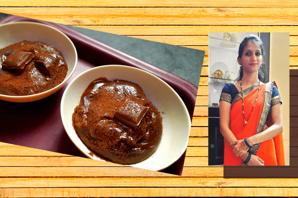 Yummy Chocolate Custard Pudding Recipe - By Shweta S Jiturkar
